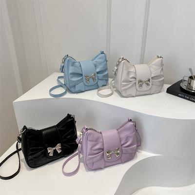 Yeni Çin Niş Fiyonklu Koltuk Altı Çantası Kadınlar İçin Moda Tasarımı Katlı Bulut Çanta Tek Omuz Askılı Çapraz Askılı Çanta Kadınlar İçin