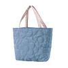 Borsa a mano Autunno e Inverno da Donna a Spalla Singola Trapuntata a Fiori in Cotone Borsa a Mano Casual Moda Cotone Pieghettato Borsa a Nuvola