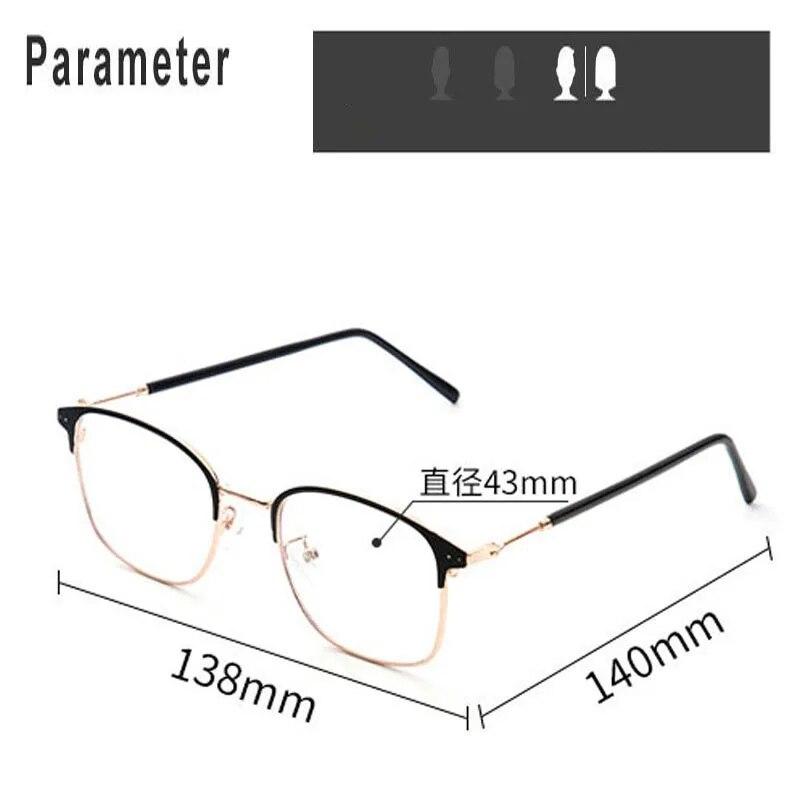 Pochromic Frameless Eyeglasses for Men Fashion Glasses Anti Radiation Eye Sunglasses for Men Korean Glasses Rectangle Compute