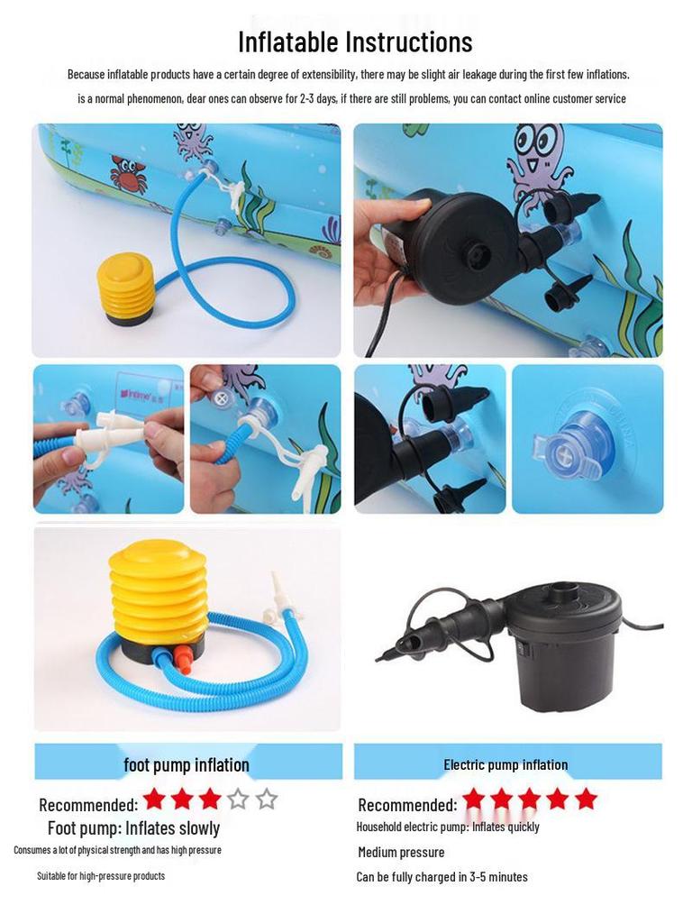 Eco-Friendly PVC Inflatable Children's Outdoor Swimming Pool