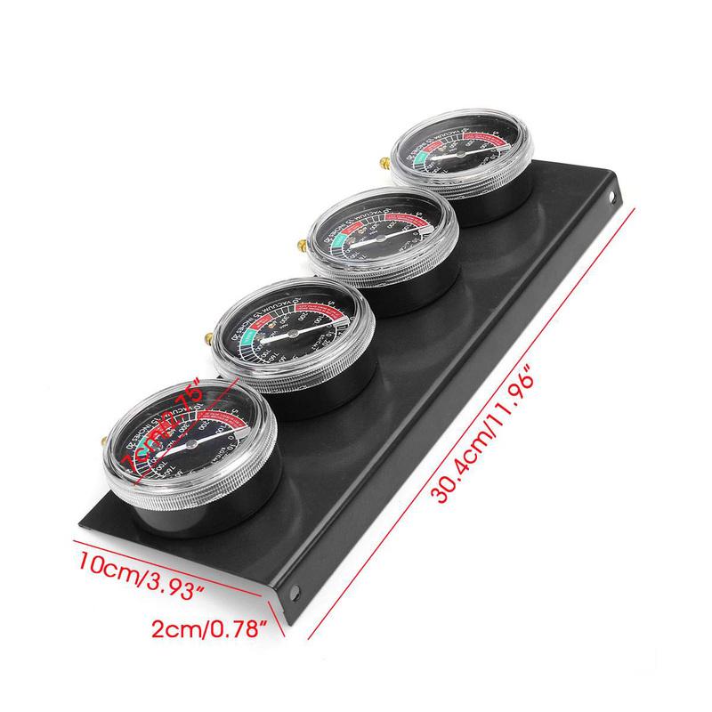 DTC2 Motorcycle Carburetor Synchronizer Vacuum Gauges Tool Carb Vacuum Gauge Balancer for Yamaha/Honda/Suzuki Black