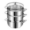 Aiyijia 3-Tier Stainless Steel Steamer Pot