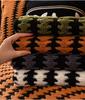 Geometrische Linien Jacquard Weich Verdicken Getuftetes Fleece Sofa Handtuch Decke für Wohnzimmer Überwurf Maschinenwaschbar Tierfreundlich