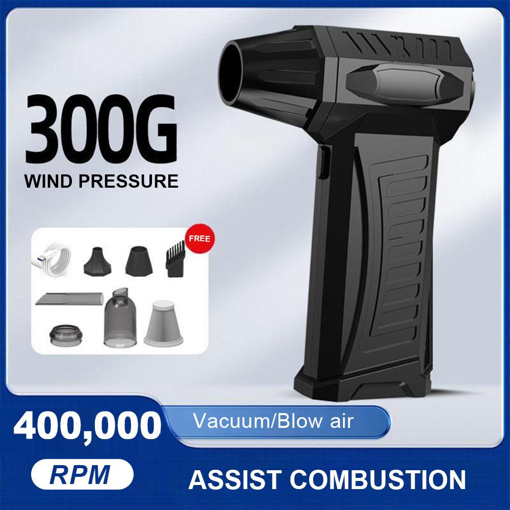 Violent Fan 300000RPM / 400000RPM Powerful Air Blower Vacuum Dust Cleaner Charging Strong Winds 58m/s Brushless Turbo Jet Blower