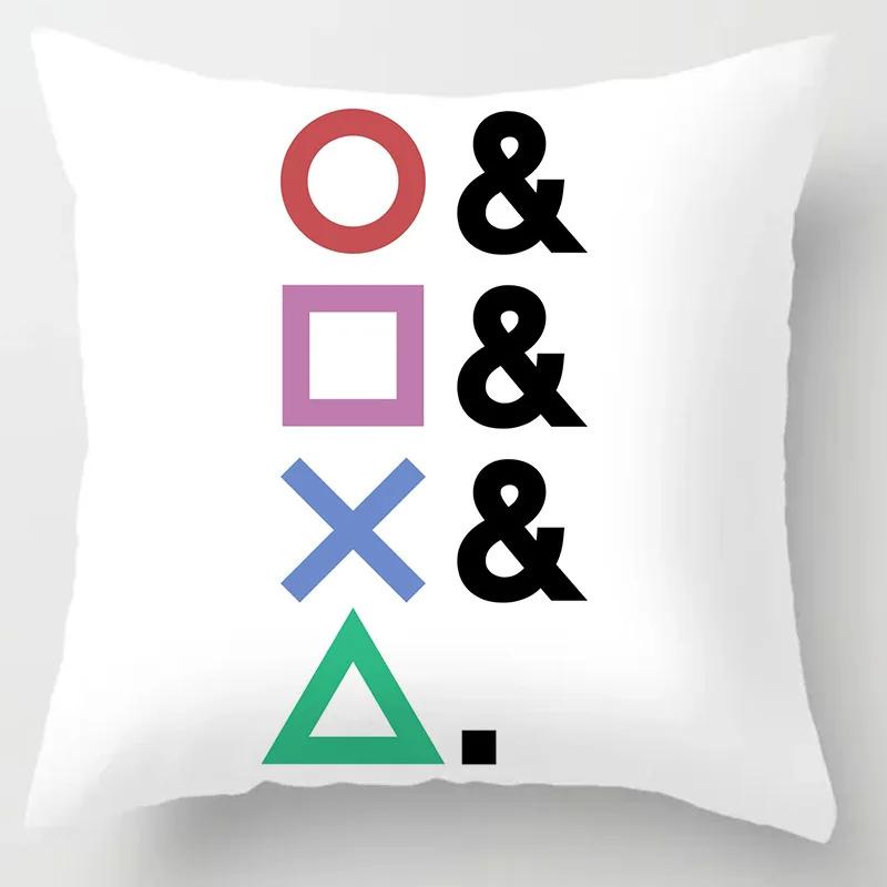 Home Decor TV Game Fan Style Square Pillowcase Cushion Cover Anime New Design Gamer Grip Printed  45x45 Gift for Kids