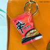 Dollhouse Decoration Mini Snacks Simulation Pendant Instant Noodles Keychain For The New Year Bag Pendant Car Key Ring Gifts