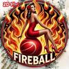 1PC Fireball Themed Metal Round Wall Sign, HD 2D Print Art Decor for Bedroom Living Room