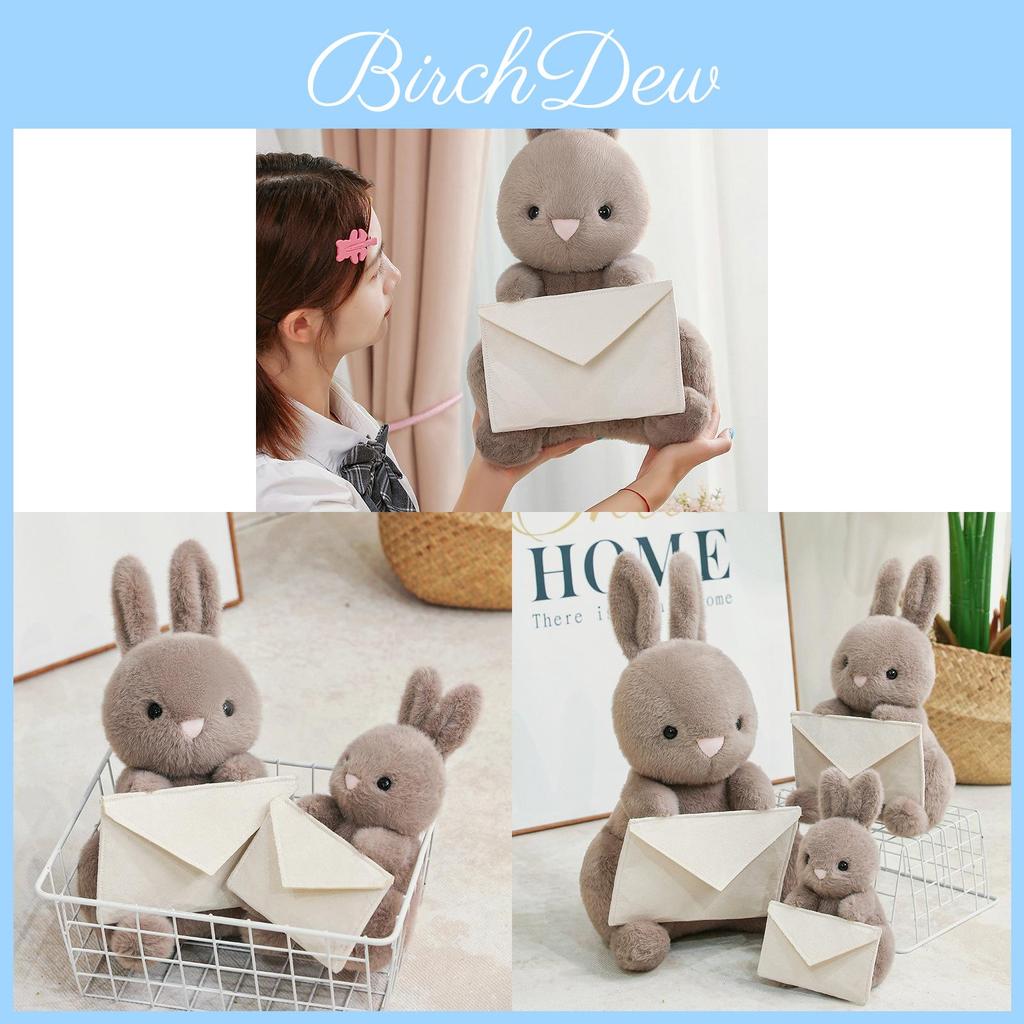 Envelope Bunny Plush Toy With Soft Short Pile For Baby Sleep And Gift Giving