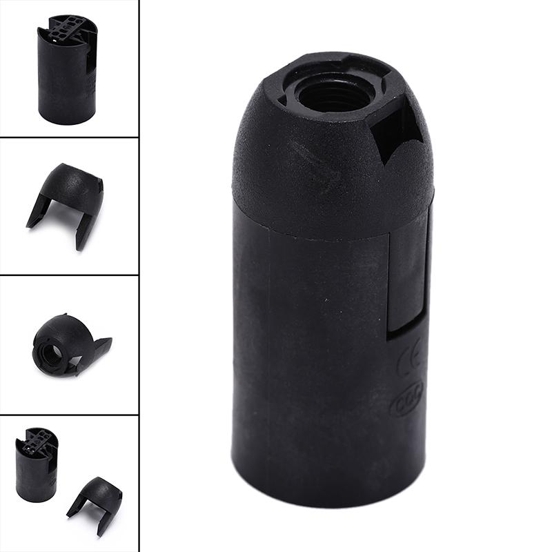 E14 Bulb Light Holder Lamp Socket Plastic Led Lighting Black White