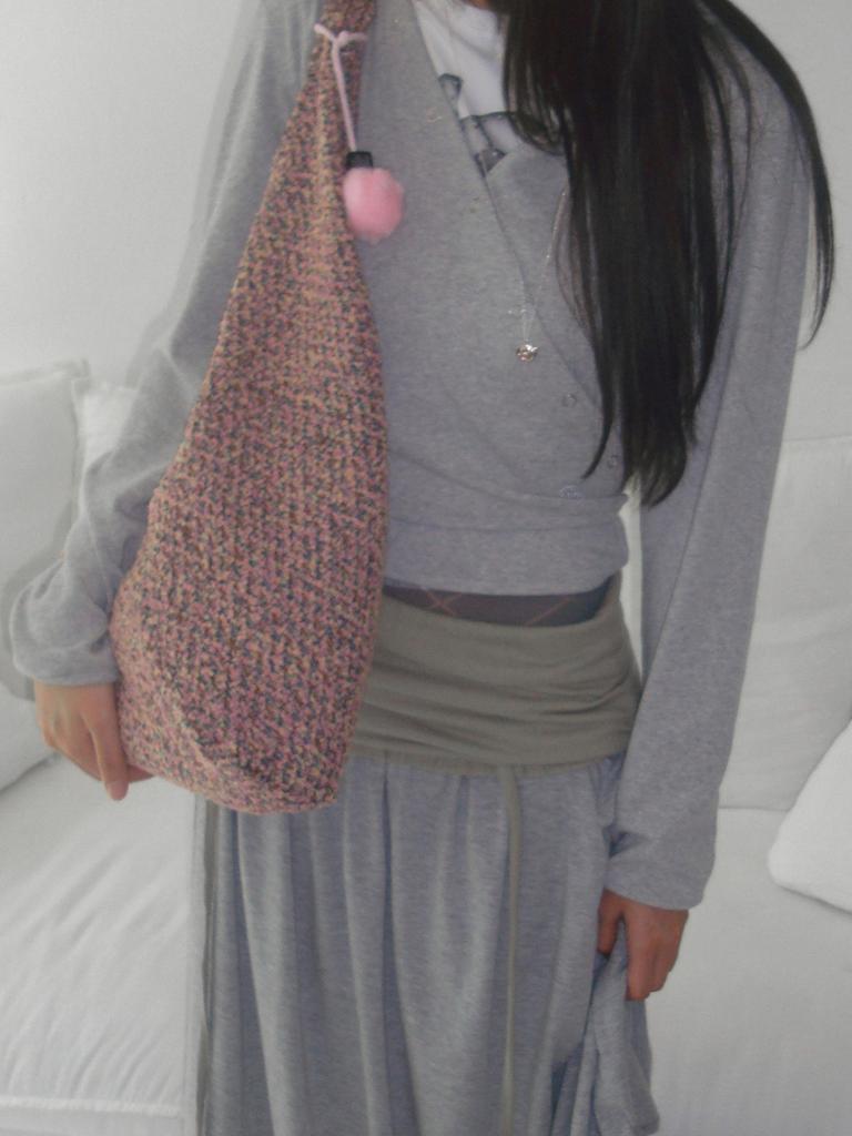 Voor Jeanne Knit Shoulder Bag_Pink