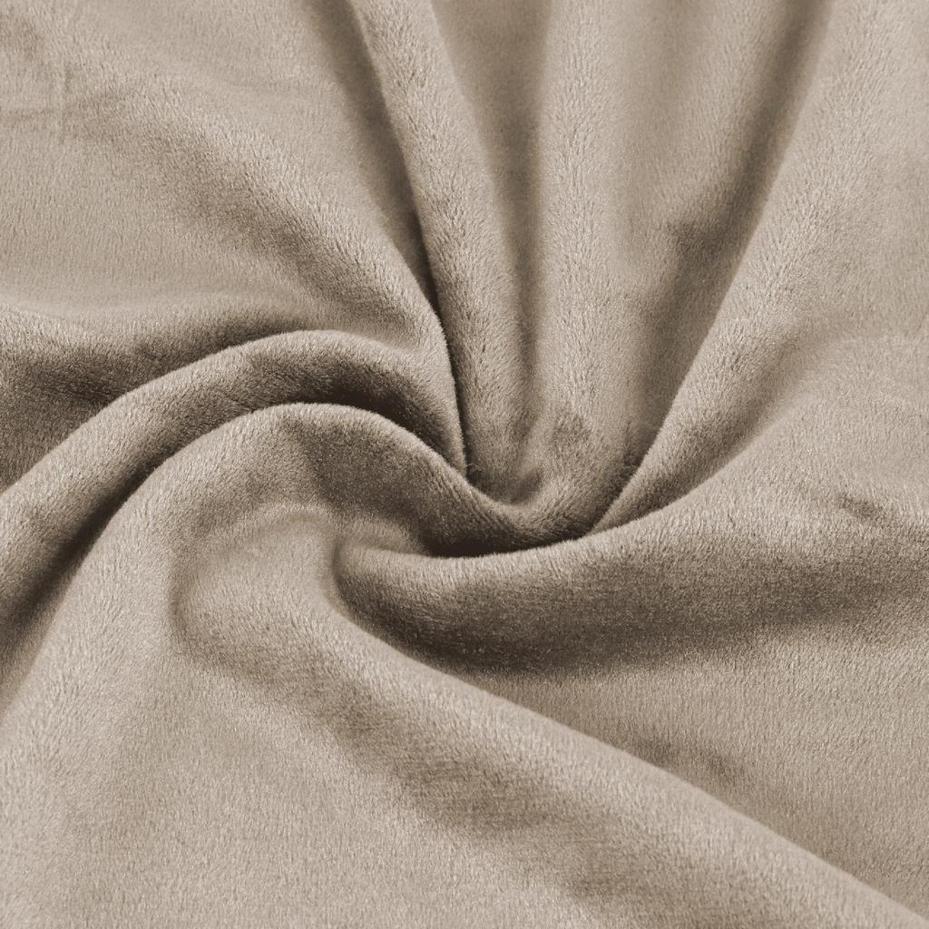 Coprisedia XXL Beige Cappuccino Velluto Elasticizzato [21Rd]