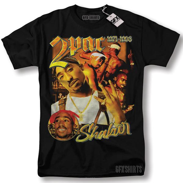 2pac Shirt Thug Life All Eyez On Me Rap Tee Tupac Shakur Death Row T-shirt L