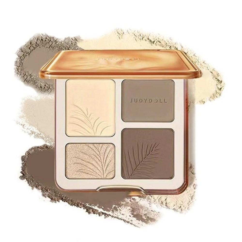 Judy Doll Stretchable Master Palette China Shading Highlighter Shadow Palette Dimensional Small Shadow Yebe Bourbe Warm Tone Cool Tone 2.0 1 Pcs