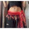 Hip Hop Dance Sequin Hip Scarf Waist Chain Streetwear Fashion Belt Extender Jazz Belly Dance Performance Wear