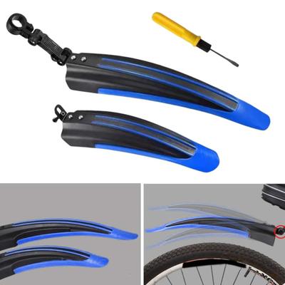 2 Piezas Guardabarros de Bicicleta Ajustables Guardabarros Delantero y Trasero Universal Accesorios Guardabarros para Bicicleta de Montaña Carretera