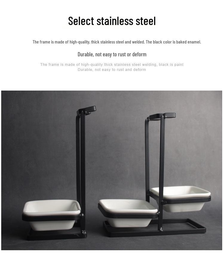 Stainless Steel Spoon and Ladle Holder - Skimmer Rack for Kitchen & Restaurant