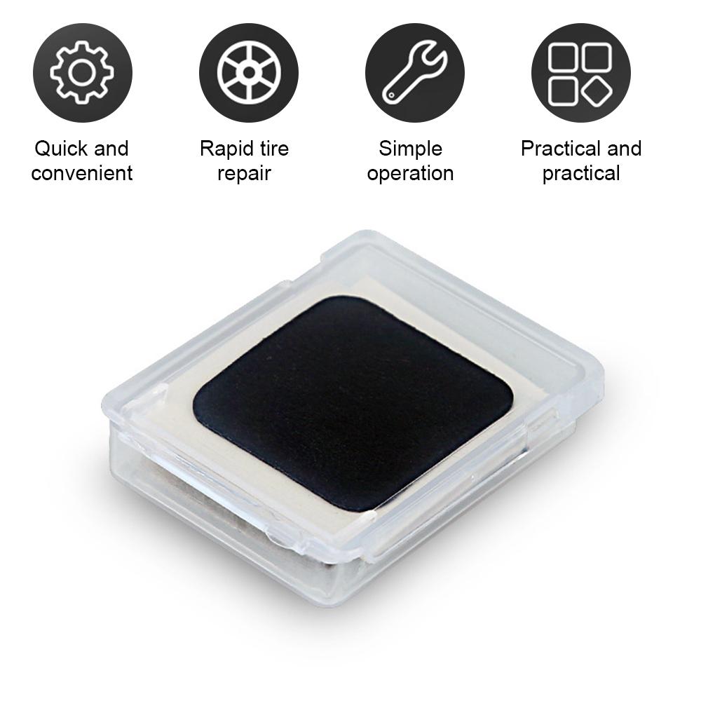 6PCS/Box Bicycle Glue-Free Tire Patch With Polishing Disc Leak-Proof Explosion-Proof Strong Adhesive Inner Tube Tire Patch