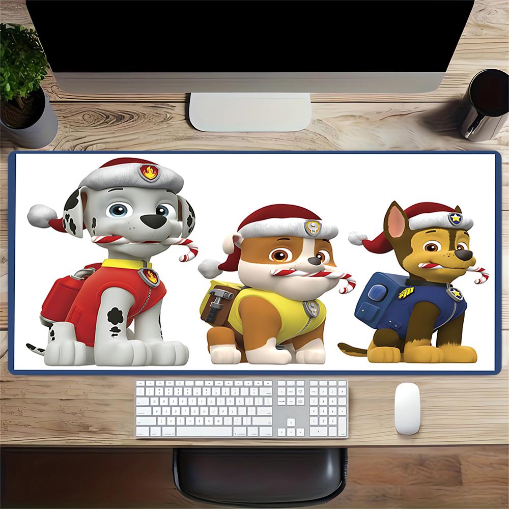 Paw Patrol Holiday Edition Large Gaming Mouse Pad Nonslip Rubber Base Waterproof Desk Mat For Office Pc Laptop