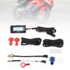 4 In 1 Motorcycle Thermometer Engine Oil Temp Voltage Time LCD Digital Display  12V  