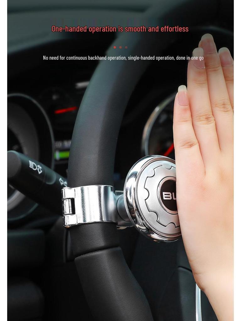 Effort-Saving Steering Wheel Power Ball with Steel Ball Bearing