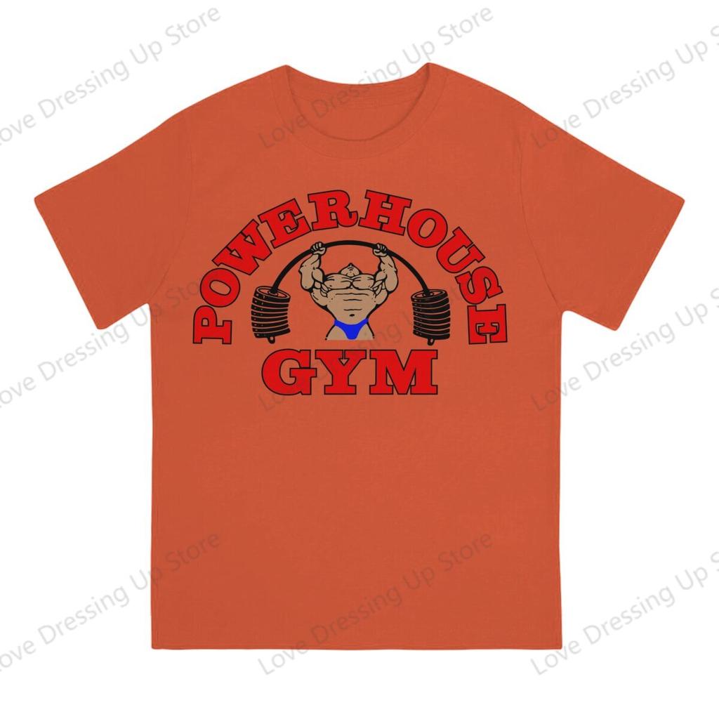 100pure Cotton Casual Unisex Tshirt Powerhouse Gym Short Sleeve Tshirts Oneck Tee Funny Tops