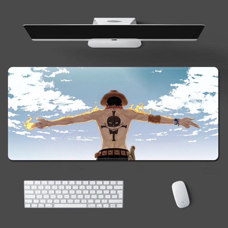 Home Office Non-slip Dirt-resistant Mouse Pad Keyboard Pad High Quality ONE PIECE Mouse Pad Luffy Roronoa Zoro Nami Table Pad