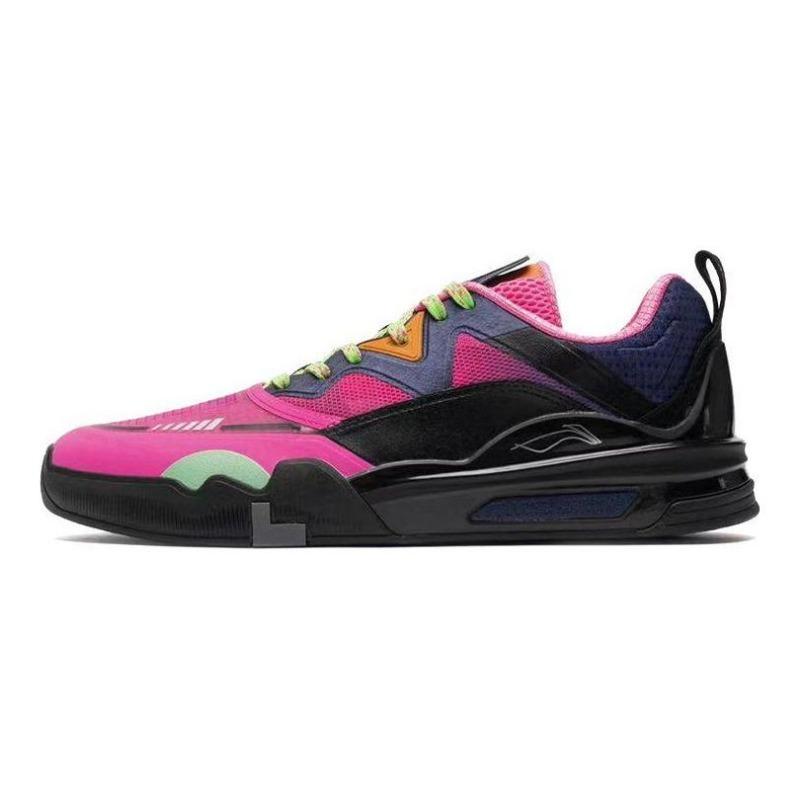 Li-Ning x Erik Ellington Lingteng Boom Tropicana Men Low Top Signature Pro Skate Shoes Black Pink AEPR009-1 39