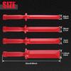 4Pcs Non-Marring Plastic Chisel Scraper Set 3/4" 7/8" 1" 1-1/2" Wide Chemical Resistant Scraper Tool Plastic Razor Scraper Remover Tool for Removes