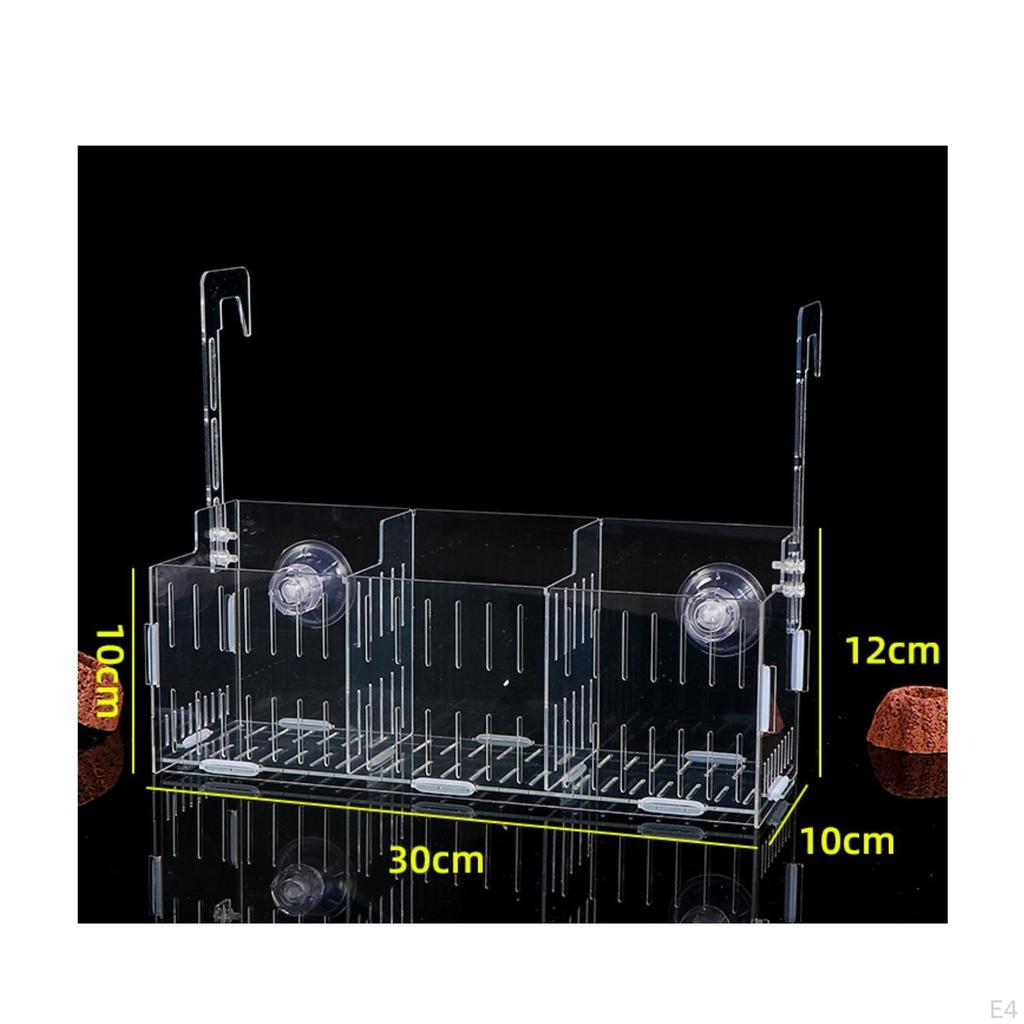 Acrylic Fish Tank Plant Holder High Clearness Hanging Aquarium Planter SpaceSaving Aquatic