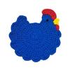 Crochet Hen Coaster, Handmade Chicken Shape Knitted Mat for Coffee Cup, Cute Kitchen Countertop Bar Accessory