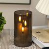Acrylic Flameless Candle Flameless Battery-Operated Candle Elegant Flickering Candle  Holiday Party