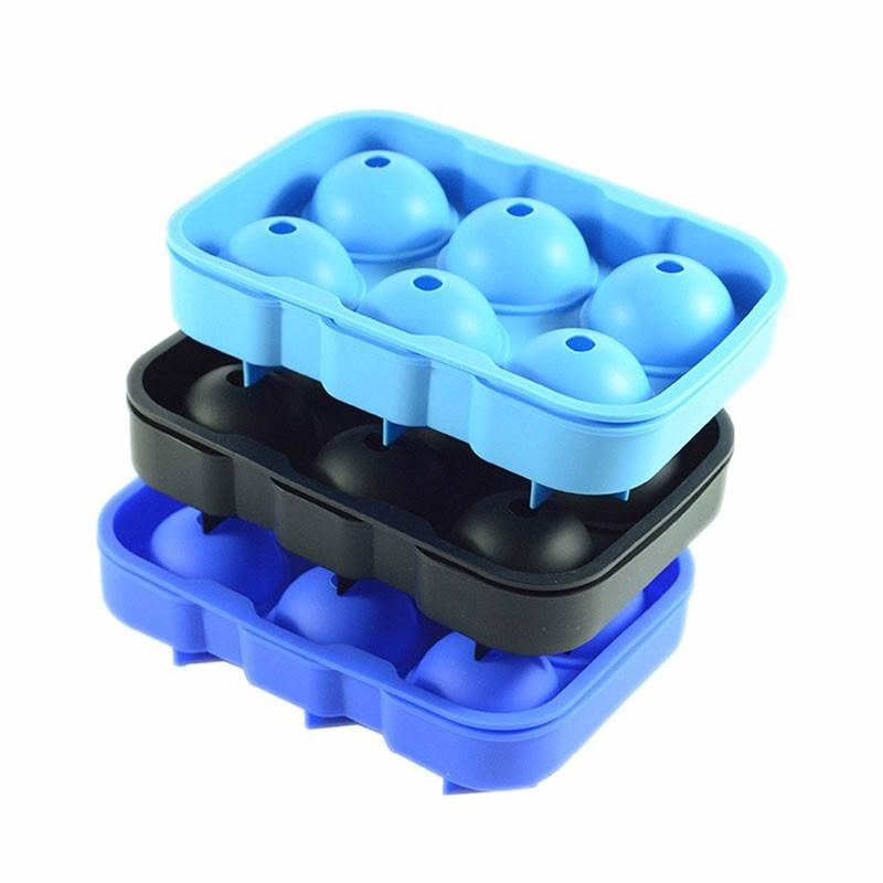 Kreativní forma na výrobu kulatých ledových koulí na whisky, velká forma, podnos, náhodná barva