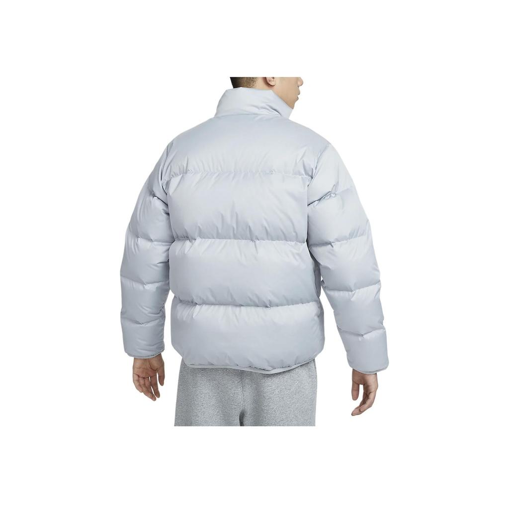 Nike Club Therma-FIT Stylish Comfortable Versatile Stand Collar Down Jacket Men Jacket Light-Smoke-Grey HQ5653-077