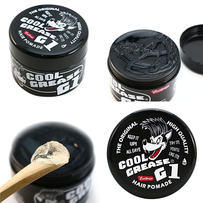 [Hanmoto Takao-do] Fine Cool Grease G1 210g – Unscented Pomade for Men & Women, Hair Grease, Barber Style, Black