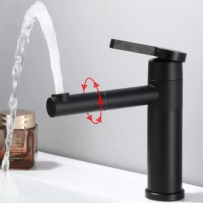 Basin Faucets Brass Bathroom Faucet Vessel Sinks Mixer Vanity Tap Swivel Spout Deck Mounted White Color Washbasin Faucet
