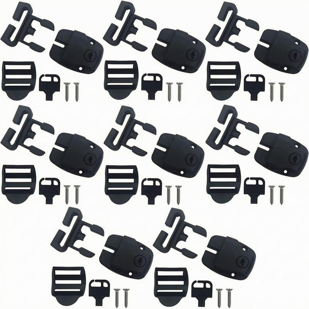 8 Pieces Hardware Strong Spa Tub Cover Latch Repair Kit for Spas