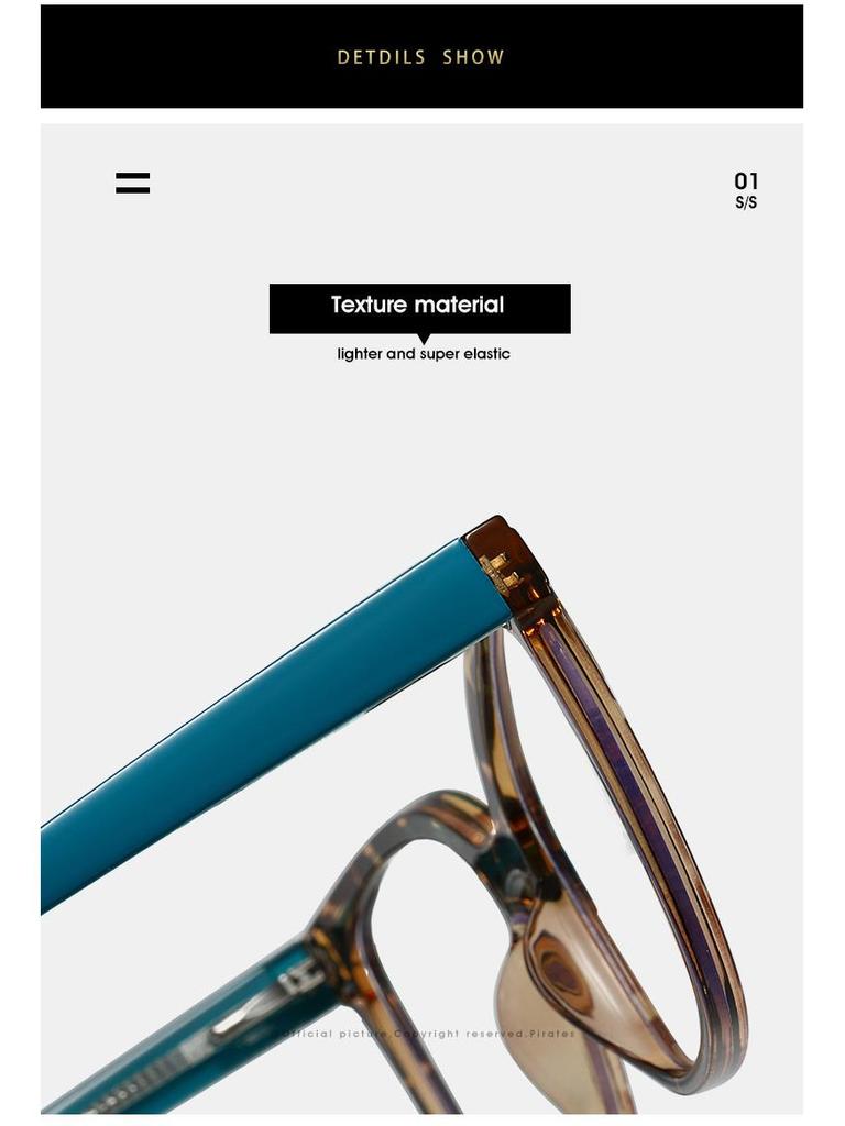 TR HD Cat Eye Blaulichtfilterbrille: Stilvoller europäischer und amerikanischer Farbblock-Trend