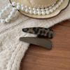 2025 High-End Women's Leopard Print Triangle Hair Clip - Stylish Bangs BB Clip Hairpin Accessory.