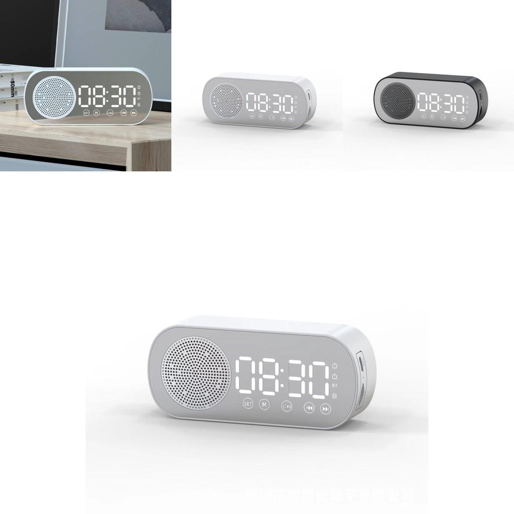 Bluetooth Led Alarm Clock With Radio And Builtin Speaker For Bedroom Decor