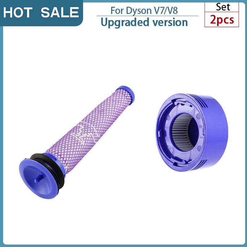 For Dyson V8 V7 HEPA Filter Spare Parts Robot Vacuum Front and Back Washable Filter Replacement Cleaning Appliance Accessories