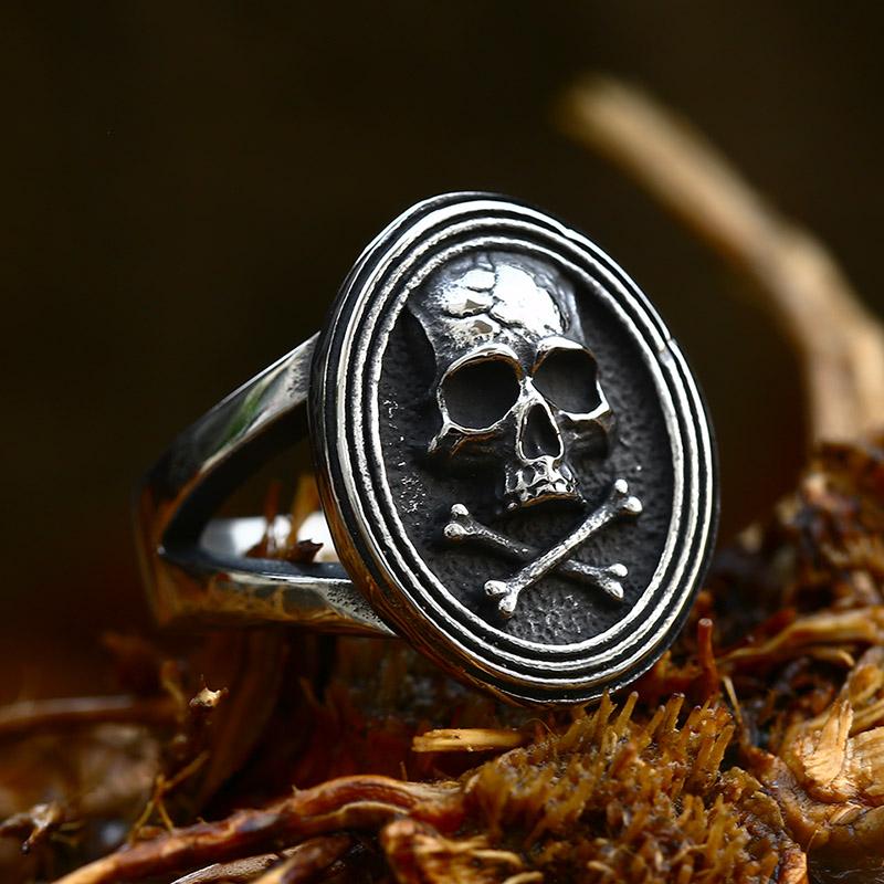 BEIER 2022 Nouvelle Mode Punk Navigation Pirates Bague Crâne Bague Homme Cool Biker Hip Hop Films Bijoux Vente en Gros