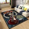 Gitara klasyczna elektryczna gitara basowa dywanik do składania, dywanik do salonu dekoracja sypialni, dzieci bawią się miękkie antypoślizgowe maty podłogowe