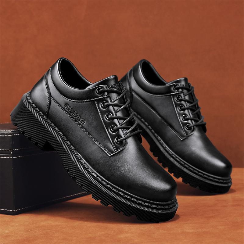 Leather Men Casual Shoes Breathable Handmade Mens Business Shoes Classic Black Shoes Flats Men Dress Shoes Moccasins
