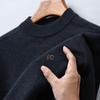 Hengyuanxiang Men's 100% Pure Wool Thickened Pullover Sweater