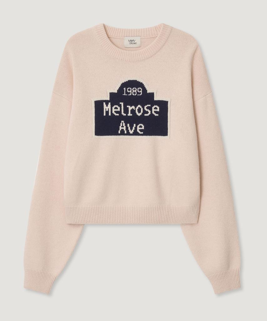 MELLY&ROSE Melrose Avenue Pullover(310308)_Pink