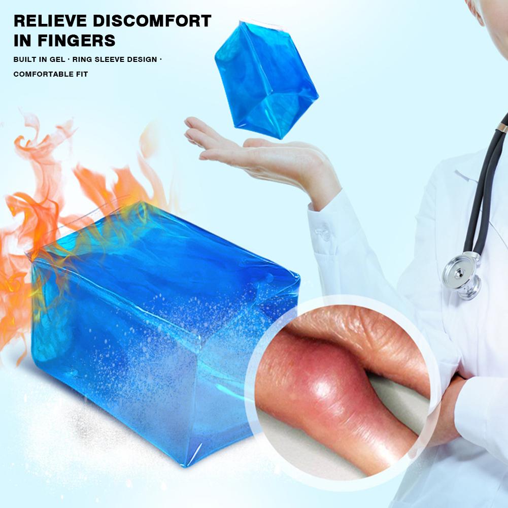 Portable PVC Finger Ice Pack Multifunctional Reusable Finger Toe Cold Gel Soft for Injuries Tendonitis For Foot Body Care