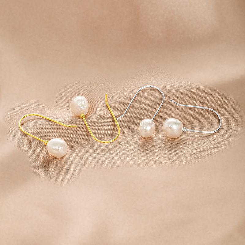 

Серьги-крючки Banyan Tree из серебра 925 пробы с барочным пресноводным жемчугом ES2025 Platinum фиолетовый