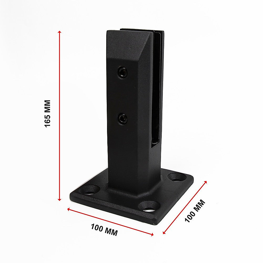 Pool Equipment Parts Balustrade Black Glass Clamp 304 Stainless Spigot Pool Fencing Fence