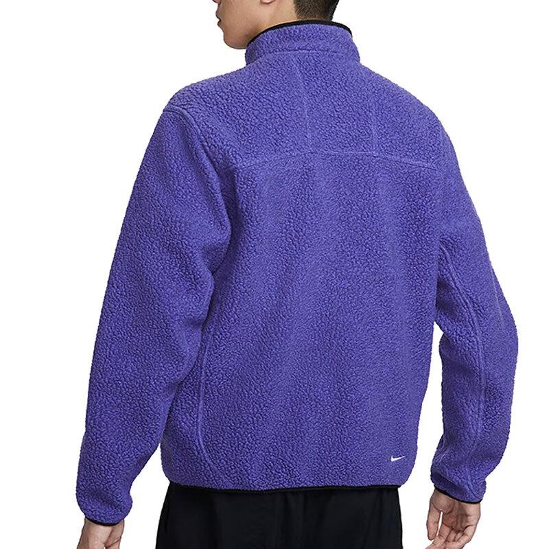 Nike ACG Color Block Zip-Up Fleece Jacket Men Outerwear Purple FN0373-510