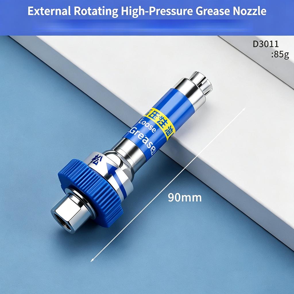 Lock Clamp High Pressure Grease Coupler Self Locking Flat Head Nozzle For Manual Electric Pneumatic Grease Gun Lubrication Tool
